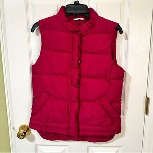 J. Crew Magenta Puffer Vest